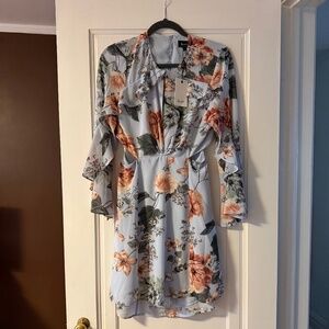 Bardot Floral Frill Dress